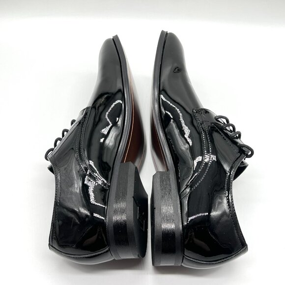 Florsheim Mens Size 7‎ Tuxedo Plain Toe Black Patent Leather Oxfords Dress Shoes - Picture 8 of 12
